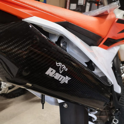 Carbon Fiber Muffler Guard for KTM/HUSQVARNA/GASGAS 2T OEM 2020-2024